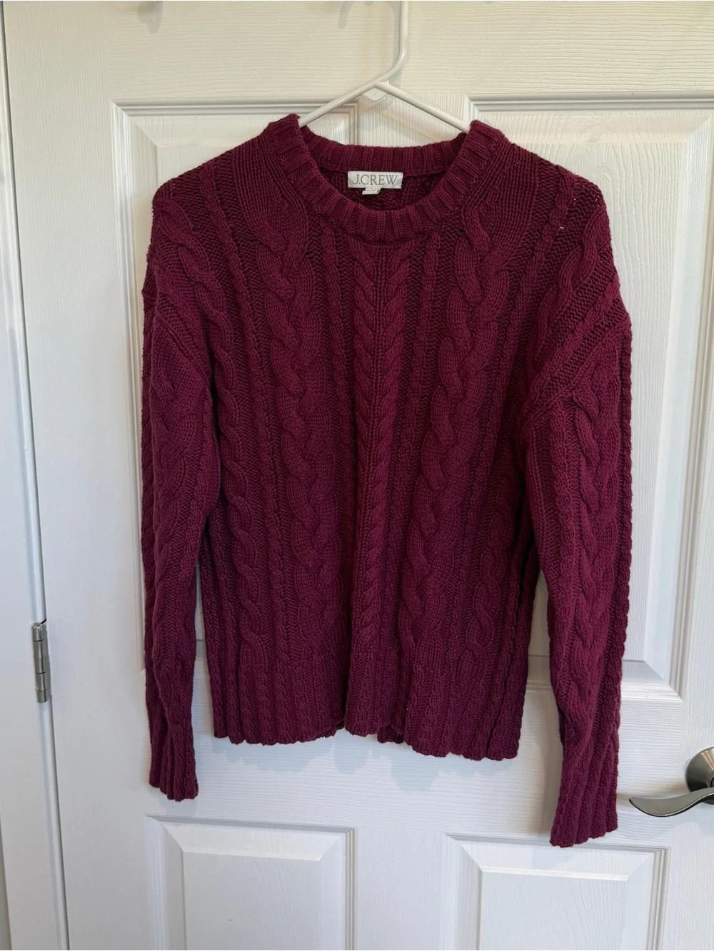 J crew Cable-knit crewneck sweater
